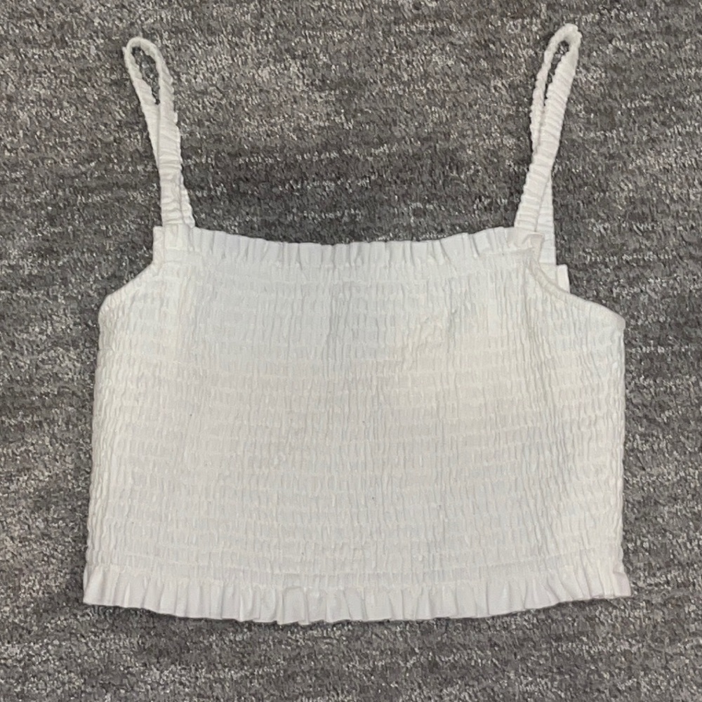 Sunday Best white cami crop top